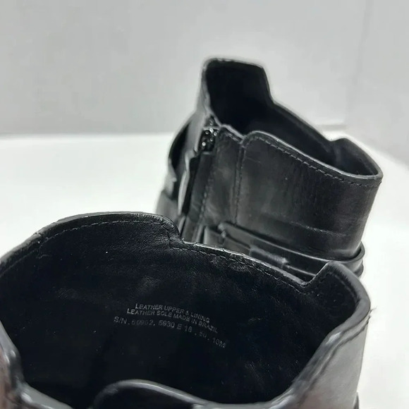 Tory Burch Colton Bootie 85 MM Galleo Leather Black Heeled Boots 50902 Size 10 - Picture 10 of 13